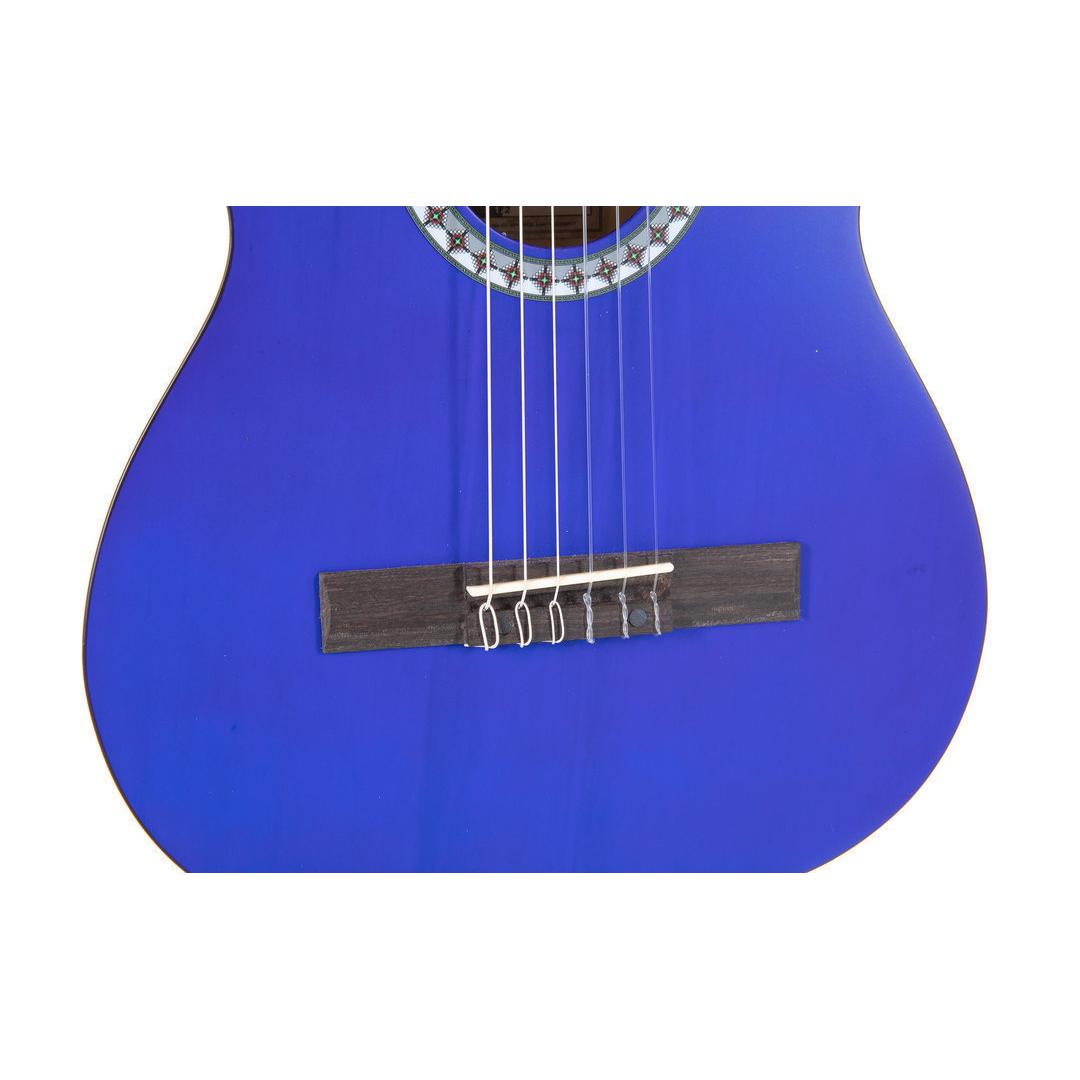 PURE GEWA Klassikgitarre Basic 1/2 Transparent Blau